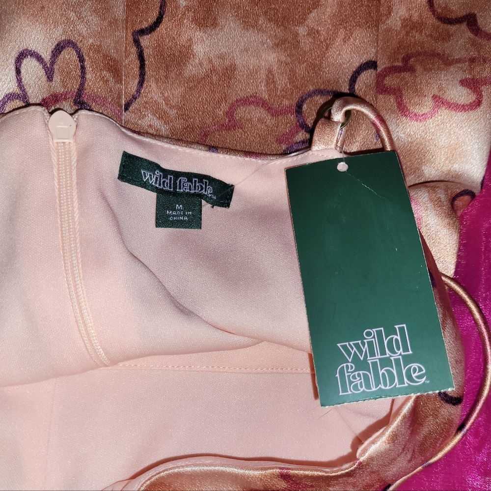 NWT MEDIUM WILD FABLE SLEEVELESS SATIN CHINESE UNIQUE DRESS other sizes - Picture 16 of 16